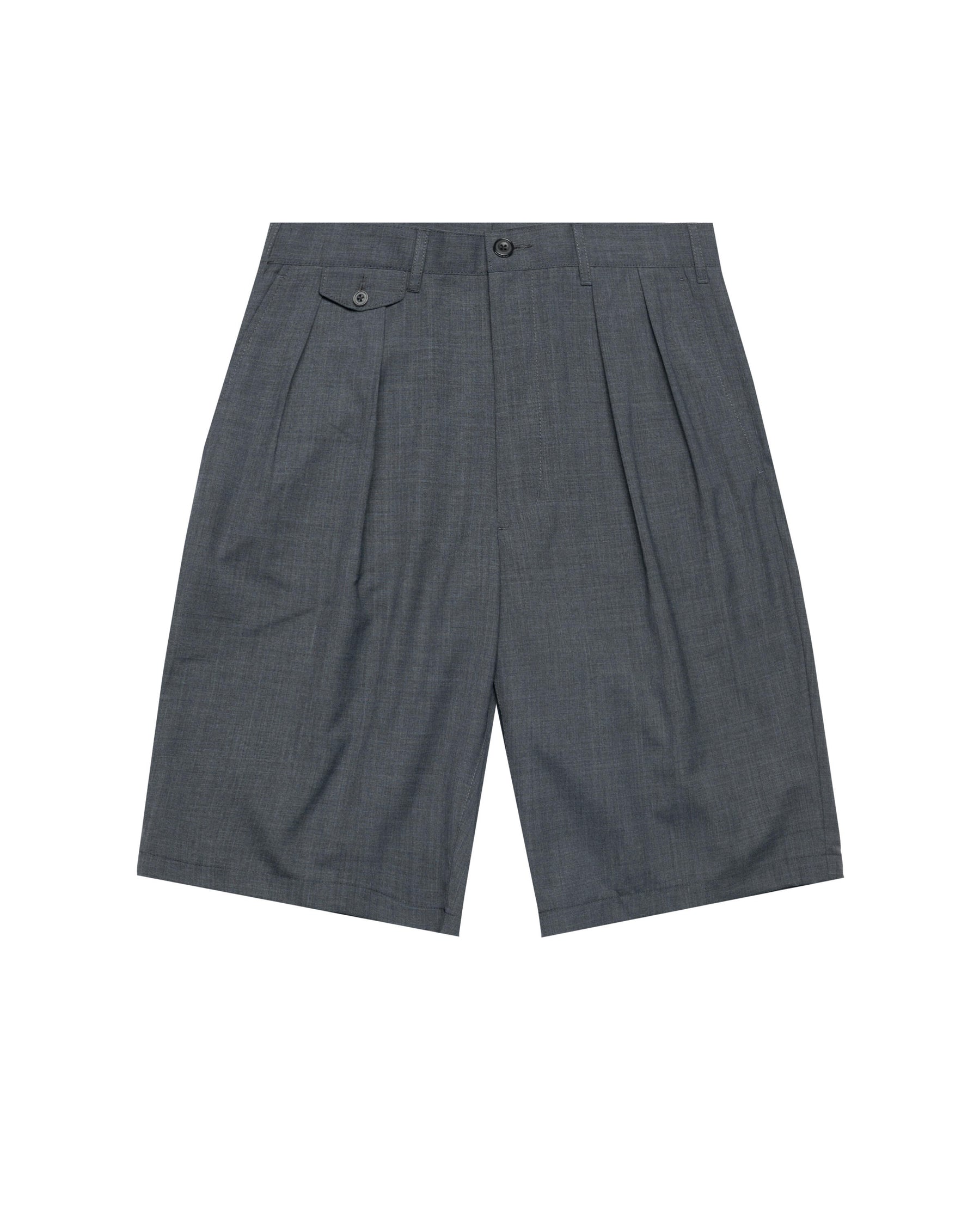 Beams+ 2 Pleats Shorts Wool Tropical