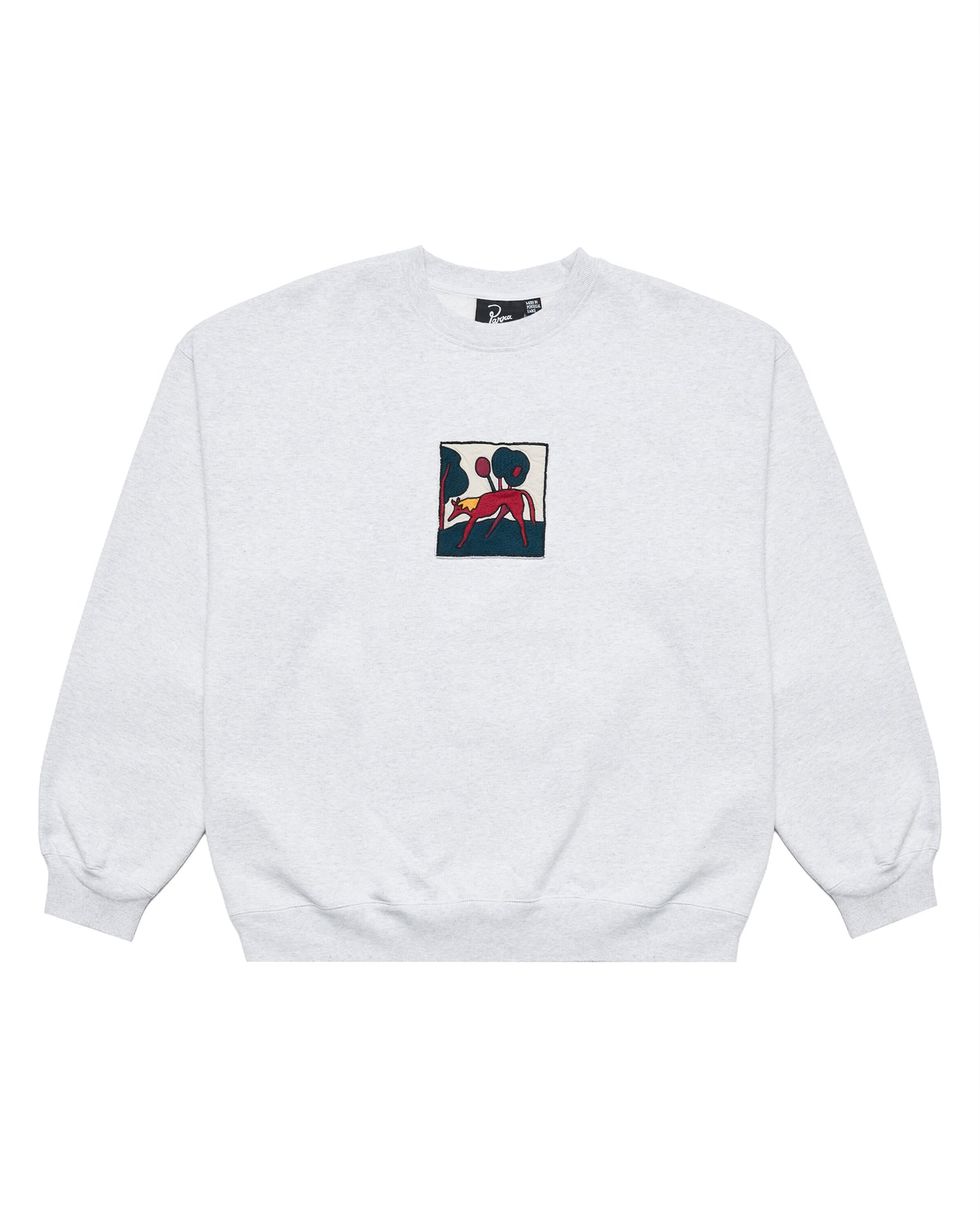 by Parra Long lost leg crew neck sweatshirt