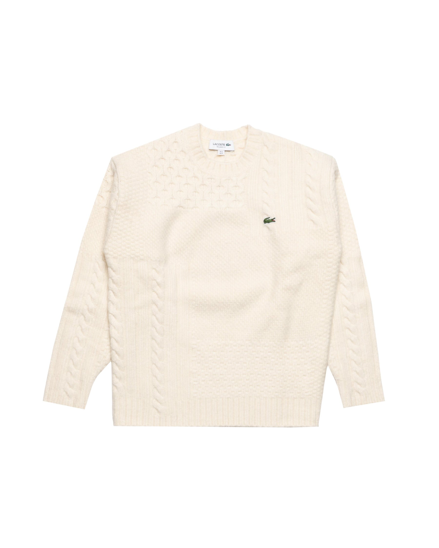 Lacoste Patchwork Effect Wool Sweater