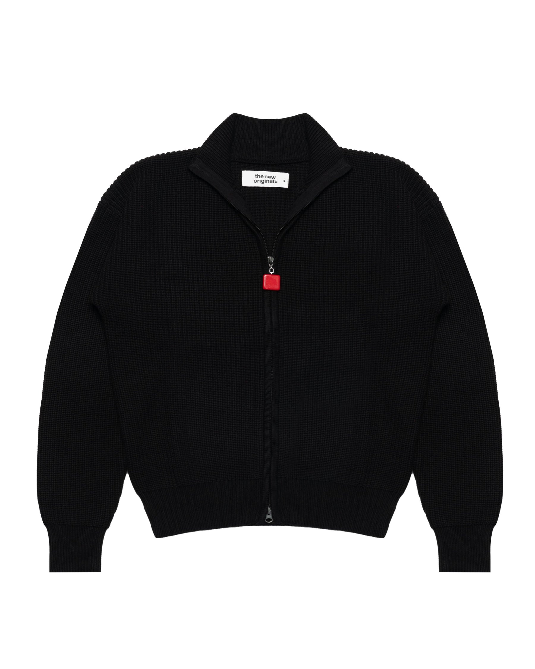 The New Originals Fisherman Plain Zip Up Sweater